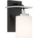 Prince St 1 Light 6 inch Matte Black Wall Sconce Wall Light